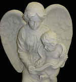 скульптура ангел сидящий